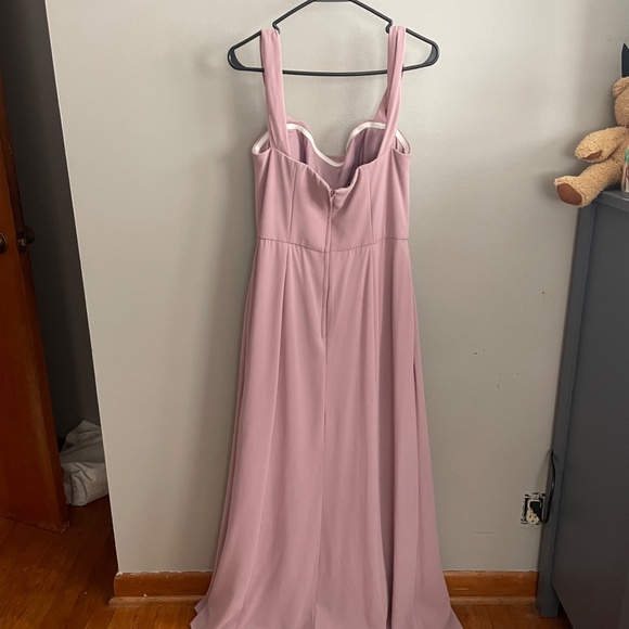 Celebrate D8 Studio Davids Bridal Size 12 Formal Light Pink Dress - Picture 2 of 3